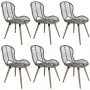 Sillas de comedor 6 unidades ratán natural marrón de vidaXL, Sillas de comedor - Ref: Foro24-275839, Precio: 456,29 €, Descue...