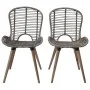 Sillas de comedor 6 unidades ratán natural marrón de vidaXL, Sillas de comedor - Ref: Foro24-275839, Precio: 456,29 €, Descue...