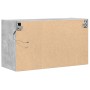 Mueble de TV de pared con luces LED gris hormigón 80x31x45 cm en Muebles TV | Comprar online en Foru.es
