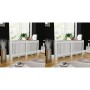Cubiertas para radiador 2 unidades MDF blanco 172 cm de vidaXL, Accesorios para radiadores de calefacción - Ref: Foro24-27600...