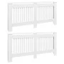 Cubiertas para radiador 2 unidades MDF blanco 172 cm de vidaXL, Accesorios para radiadores de calefacción - Ref: Foro24-27600...