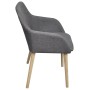 Sillas de comedor 6 uds tela gris claro y madera maciza roble de vidaXL, Sillas de comedor - Ref: Foro24-270573, Precio: 680,...