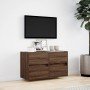 Mueble de TV de pared con luces LED marrón roble 80x31x45 cm en Muebles TV | Comprar online en Foru.es