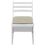 Sillas de comedor 6 unidades madera maciza y terciopelo blanco de vidaXL, Sillas de comedor - Ref: Foro24-272092, Precio: 238...