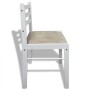 Sillas de comedor 6 unidades madera maciza y terciopelo blanco de vidaXL, Sillas de comedor - Ref: Foro24-272092, Precio: 238...