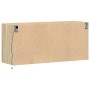 Mueble de TV de pared con luces LED roble Sonoma 100x31x45 cm en Muebles TV | Comprar online en Foru.es