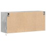 Mueble de TV de pared con luces LED gris hormigón 100x31x45 cm en Muebles TV | Comprar online en Foru.es