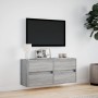 Mueble de TV de pared con luces LED gris Sonoma 100x31x45 cm en Muebles TV | Comprar online en Foru.es