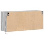 Mueble de TV de pared con luces LED gris Sonoma 100x31x45 cm en Muebles TV | Comprar online en Foru.es