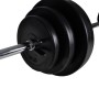 Banco de abdominales con mancuerna y pesas 30,5 kg de vidaXL, Máquinas de levantamiento de pesas - Ref: Foro24-275352, Precio...