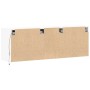 Mueble de TV de pared con luces LED blanco 130x31x45 cm en Muebles TV | Comprar online en Foru.es