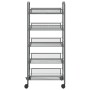 Carrito de cocina 5 niveles hierro gris 46x26x105 cm de vidaXL, Carros de cocina y comedor - Ref: Foro24-336330, Precio: 54,0...