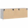 Mueble de TV de pared con luces LED gris Sonoma 130x31x45 cm en Muebles TV | Comprar online en Foru.es
