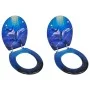 Asientos de inodoro con tapas 2 uds MDF delfín de vidaXL, Asientos de inodoros y bidés - Ref: Foro24-275912, Precio: 74,32 €,...
