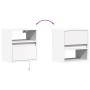Muebles de TV de pared con luces LED 2 uds blanco 41x31x45 cm en Muebles TV | Comprar online en Foru.es