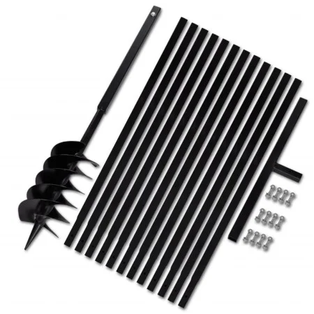 Taladro De Tierra Con Mango 150 mm Con Tubo De Extensión 13 M Acero by vidaXL, Helical augers - Ref: Foro24-270529, Price: 15...