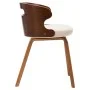 Sillas de comedor 4 uds madera curvada y cuero sintético crema de vidaXL, Sillas de comedor - Ref: Foro24-278848, Precio: 566...