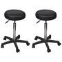 Taburetes de oficina 2 uds cuero sintético negro de vidaXL, Sillas de oficina - Ref: Foro24-277176, Precio: 104,33 €, Descuen...