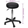 Taburetes de oficina 2 uds cuero sintético negro de vidaXL, Sillas de oficina - Ref: Foro24-277176, Precio: 104,33 €, Descuen...