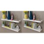 Estantes de pared 4 unidades blanco 80 cm de vidaXL, Estantes y estanterías - Ref: Foro24-275998, Precio: 80,88 €, Descuento: %