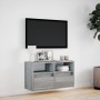 Mueble de TV de pared con luces LED gris Sonoma 80x31x45 cm en Muebles TV | Comprar online en Foru.es