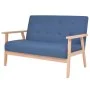 Juego de sofás de tela de 2 piezas color azul de vidaXL, Sofás - Ref: Foro24-274912, Precio: 364,32 €, Descuento: %