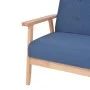 Juego de sofás de tela de 2 piezas color azul de vidaXL, Sofás - Ref: Foro24-274912, Precio: 364,32 €, Descuento: %