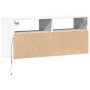 Mueble de TV de pared con luces LED blanco 100x31x45 cm en Muebles TV | Comprar online en Foru.es