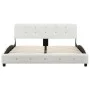 Cama con colchón cuero sintético blanco 140x200 cm de vidaXL, Camas y somieres - Ref: Foro24-277571, Precio: 449,76 €, Descue...