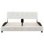 Cama con colchón cuero sintético blanco 140x200 cm de vidaXL, Camas y somieres - Ref: Foro24-277571, Precio: 461,75 €, Descue...