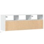 Mueble de TV de pared con luces LED blanco 130x31x45 cm en Muebles TV | Comprar online en Foru.es