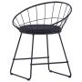 Sillas de comedor asientos de cuero sintético 6 uds acero negro de vidaXL, Sillas de comedor - Ref: Foro24-276236, Precio: 29...