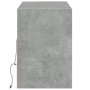Mueble de TV de pared con luces LED gris hormigón 130x31x45 cm en Muebles TV | Comprar online en Foru.es