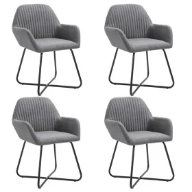 Sillas de comedor 4 unidades tela gris oscuro de vidaXL, Sillas de comedor - Ref: Foro24-277096, Precio: 356,95 €, Descuento: %