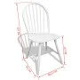 Sillas de comedor 6 unidades madera maciza de caucho blanca de vidaXL, Sillas de comedor - Ref: Foro24-272090, Precio: 441,00...