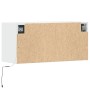 Mueble de TV de pared con luces LED blanco 80x31x35 cm en Muebles TV | Comprar online en Foru.es