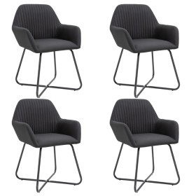 Sillas de comedor 4 unidades de tela negra de vidaXL, Sillas de comedor - Ref: Foro24-277106, Precio: 360,40 €, Descuento: %