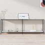 Mesa consola vidrio templado blanco 220x35x75,5 cm de vidaXL, Mesas auxiliares - Ref: Foro24-331712, Precio: 113,45 €, Descue...