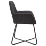 Sillas de comedor 4 unidades de tela negra de vidaXL, Sillas de comedor - Ref: Foro24-277106, Precio: 360,40 €, Descuento: %
