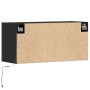 Mueble de TV de pared con luces LED negro 80x31x35 cm en Muebles TV | Comprar online en Foru.es