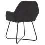 Sillas de comedor 4 unidades de tela negra de vidaXL, Sillas de comedor - Ref: Foro24-277106, Precio: 360,40 €, Descuento: %