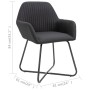Sillas de comedor 4 unidades de tela negra de vidaXL, Sillas de comedor - Ref: Foro24-277106, Precio: 360,40 €, Descuento: %