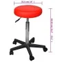 Taburetes de oficina 2 uds cuero sintético rojo de vidaXL, Sillas de oficina - Ref: Foro24-277177, Precio: 91,61 €, Descuento: %