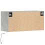 Mueble de TV de pared con luces LED gris hormigón 80x31x35 cm en Muebles TV | Comprar online en Foru.es