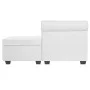 Sofá Chesterfield en forma L cuero artificial blanco de vidaXL, Sofás - Ref: Foro24-275225, Precio: 705,14 €, Descuento: %
