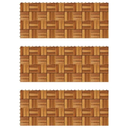 Porch tiles 30x30 cm acacia 30 pieces by vidaXL, Floors and carpets - Ref: Foro24-271793, Price: 115,94 €, Discount: %