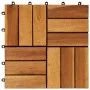Porch tiles 30x30 cm acacia 30 pieces by vidaXL, Floors and carpets - Ref: Foro24-271793, Price: 115,94 €, Discount: %