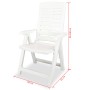 Sillas de jardín reclinables 6 unidades plástico blanco de vidaXL, Sillas de jardín - Ref: Foro24-275068, Precio: 473,92 €, D...