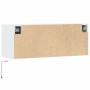 Mueble de TV de pared con luces LED blanco 100x31x35 cm en Muebles TV | Comprar online en Foru.es