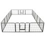Corral para perros 16 paneles de acero 60x80 cm negro de vidaXL, Casetas y cercados para perros - Ref: Foro24-275492, Precio:...